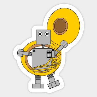 Tuba Robot Sticker